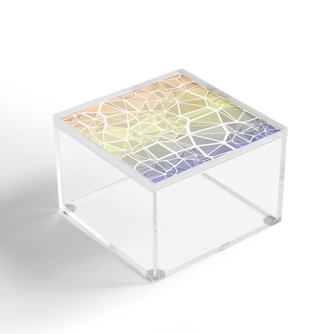 Kaleiope Studio Muted Pastel Low Poly Gradient Acrylic Box