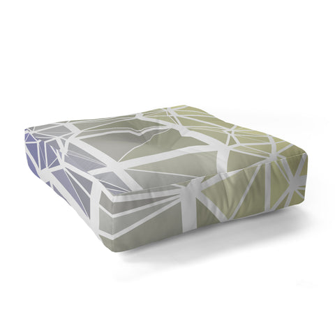 Kaleiope Studio Muted Pastel Low Poly Gradient Floor Pillow Square