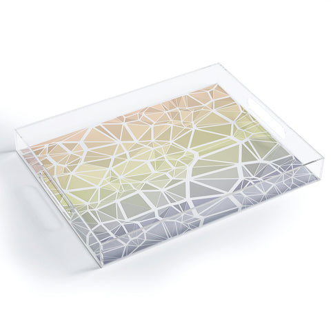 Kaleiope Studio Muted Pastel Low Poly Gradient Acrylic Tray