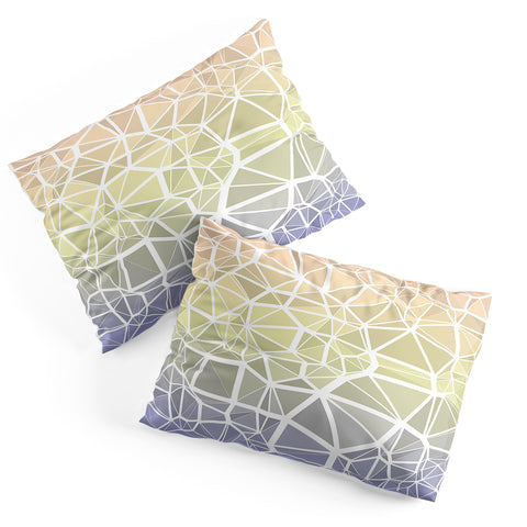 Kaleiope Studio Muted Pastel Low Poly Gradient Pillow Shams
