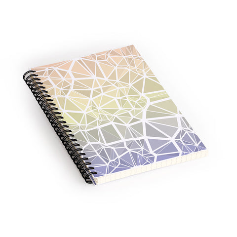 Kaleiope Studio Muted Pastel Low Poly Gradient Spiral Notebook