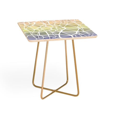 Kaleiope Studio Muted Pastel Low Poly Gradient Side Table