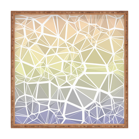Kaleiope Studio Muted Pastel Low Poly Gradient Square Tray
