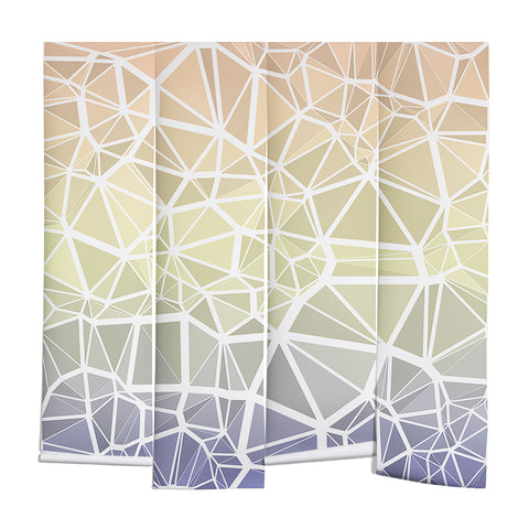 Kaleiope Studio Muted Pastel Low Poly Gradient Wall Mural