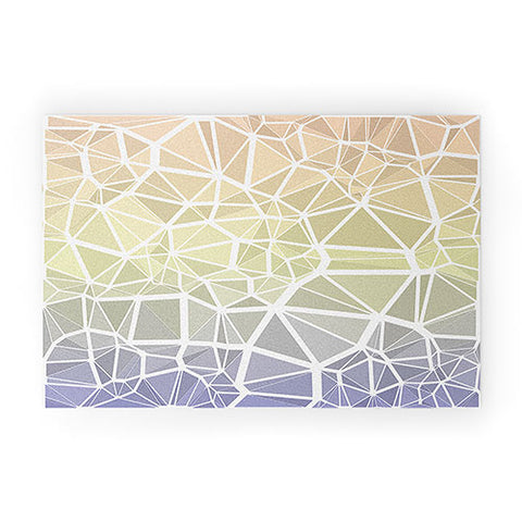 Kaleiope Studio Muted Pastel Low Poly Gradient Welcome Mat