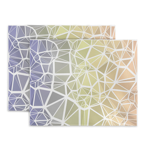 Kaleiope Studio Muted Pastel Low Poly Gradient Placemat