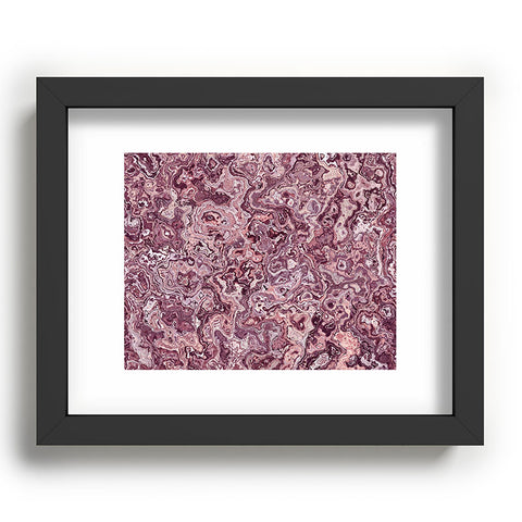 Kaleiope Studio Muted Red Marble Recessed Framing Rectangle