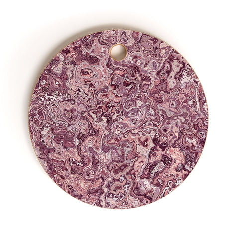 Kaleiope Studio Muted Red Marble Cutting Board Round