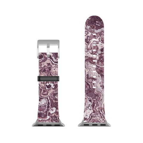 Kaleiope Studio Muted Red Marble Apple Watch Band