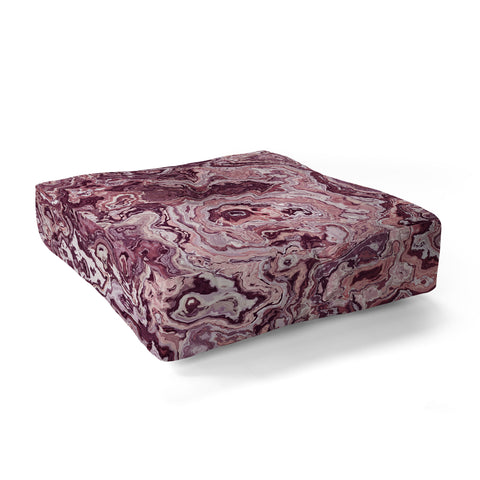 Kaleiope Studio Muted Red Marble Floor Pillow Square