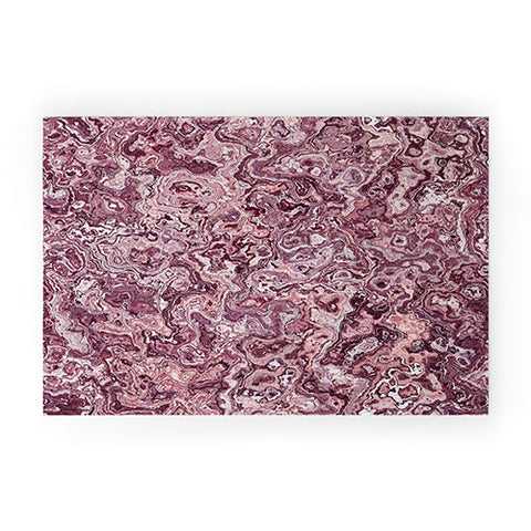 Kaleiope Studio Muted Red Marble Welcome Mat