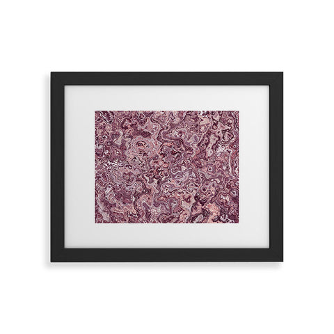 Kaleiope Studio Muted Red Marble Framed Art Print