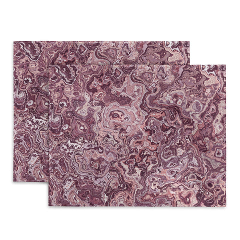 Kaleiope Studio Muted Red Marble Placemat