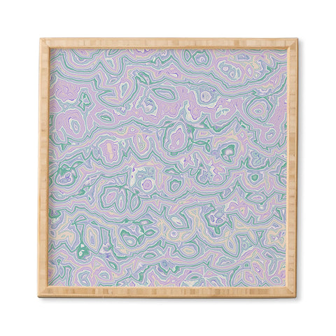 Kaleiope Studio Pastel Squiggly Stripes Framed Wall Art