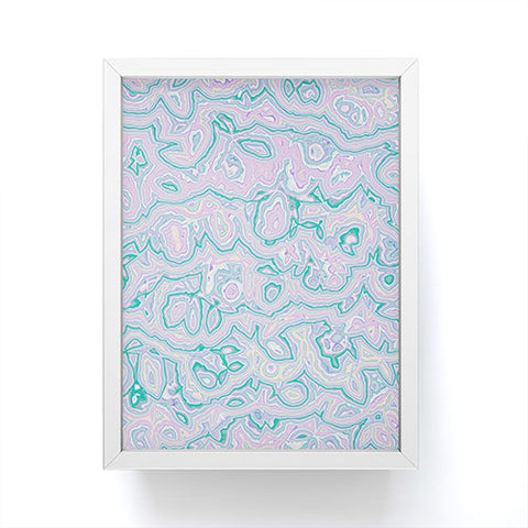 Kaleiope Studio Pastel Squiggly Stripes Framed Mini Art Print