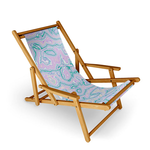 Kaleiope Studio Pastel Squiggly Stripes Sling Chair