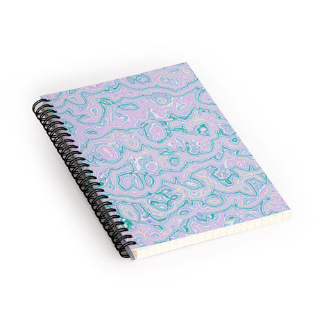 Kaleiope Studio Pastel Squiggly Stripes Spiral Notebook