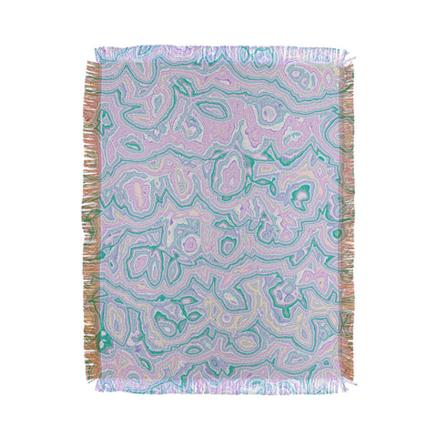 Kaleiope Studio Pastel Squiggly Stripes Throw Blanket