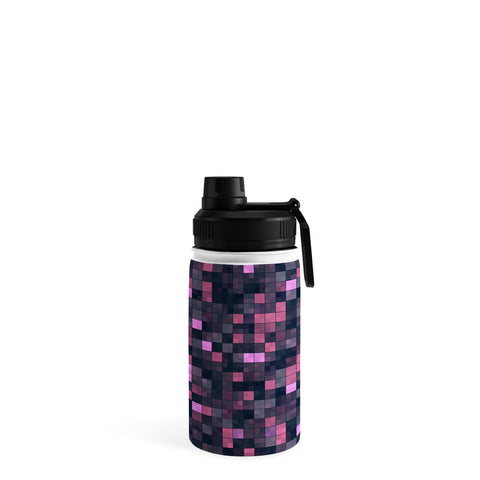Kaleiope Studio Pink and Gray Squares Water Bottle