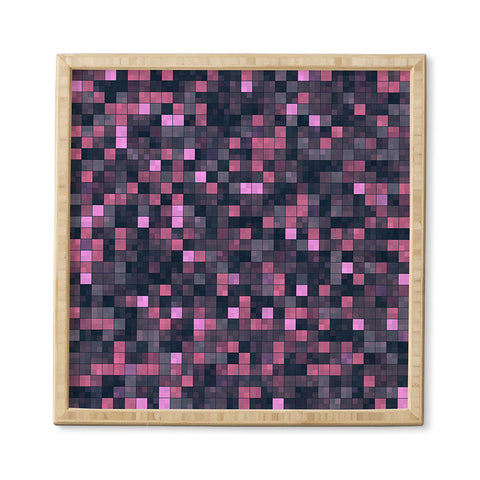 Kaleiope Studio Pink and Gray Squares Framed Wall Art