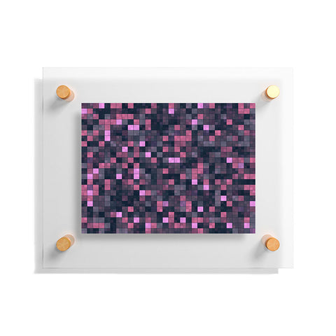 Kaleiope Studio Pink and Gray Squares Floating Acrylic Print
