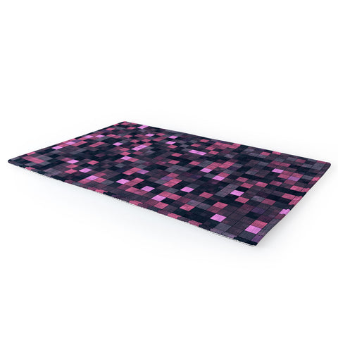 Kaleiope Studio Pink and Gray Squares Area Rug