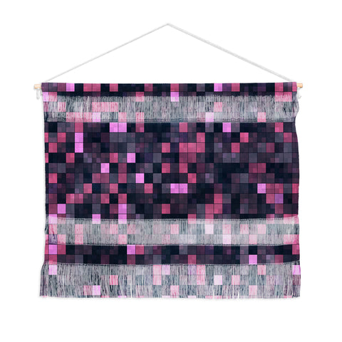 Kaleiope Studio Pink and Gray Squares Wall Hanging Landscape