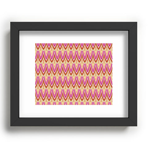 Kaleiope Studio Pink Yellow Art Deco Scales Recessed Framing Rectangle