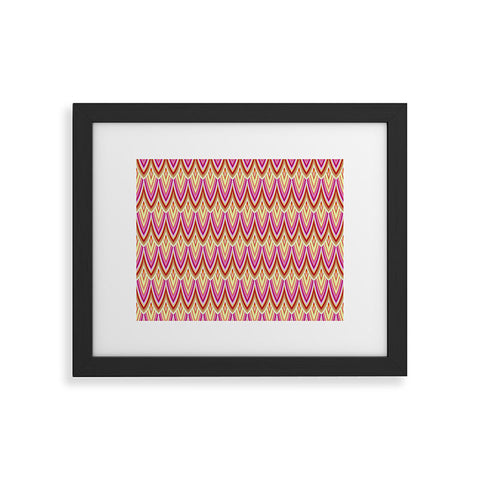 Kaleiope Studio Pink Yellow Art Deco Scales Framed Art Print