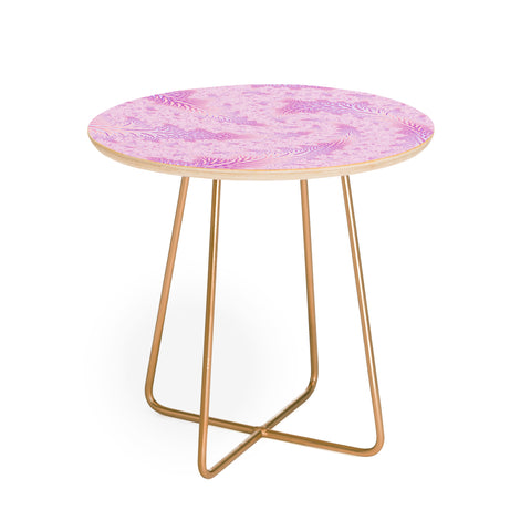 Kaleiope Studio Psychedelic Fractal Round Side Table