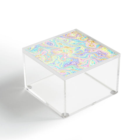 Kaleiope Studio Psychedelic Pastel Swirls Acrylic Box