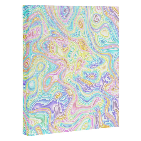 Kaleiope Studio Psychedelic Pastel Swirls Art Canvas