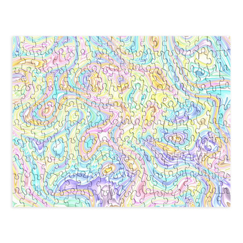 Kaleiope Studio Psychedelic Pastel Swirls Puzzle