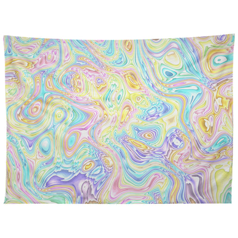 Kaleiope Studio Psychedelic Pastel Swirls Tapestry