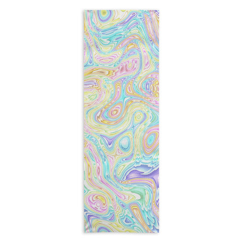 Kaleiope Studio Psychedelic Pastel Swirls Yoga Towel