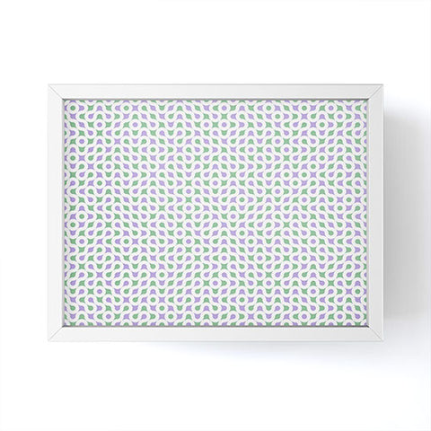 Kaleiope Studio Retro Truchet Tiles Framed Mini Art Print
