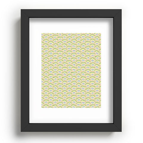 Kaleiope Studio Squiggly Seigaiha Pattern Recessed Framing Rectangle