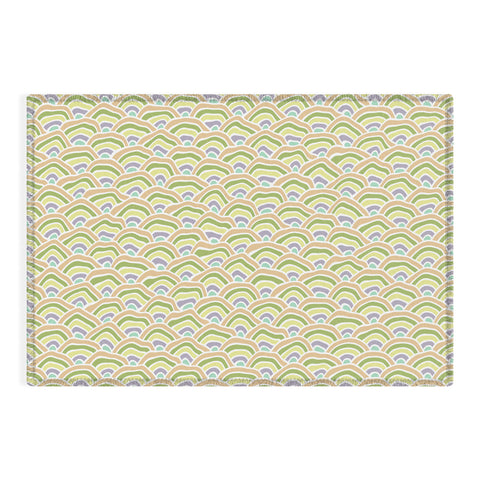 Kaleiope Studio Squiggly Seigaiha Pattern Outdoor Rug