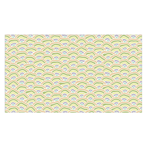 Kaleiope Studio Squiggly Seigaiha Pattern Tablecloth