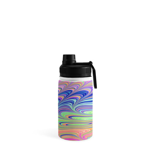 Kaleiope Studio Trippy Swirly Rainbow Water Bottle
