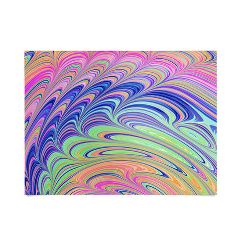 Kaleiope Studio Trippy Swirly Rainbow Poster