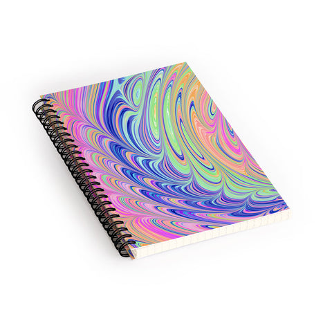 Kaleiope Studio Trippy Swirly Rainbow Spiral Notebook