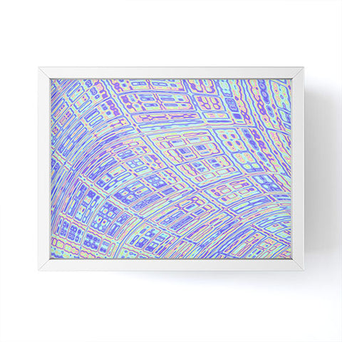 Kaleiope Studio Trippy Vibrant Fractal Texture Framed Mini Art Print