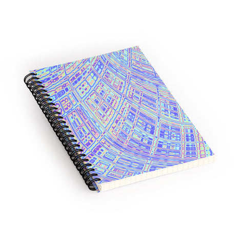 Kaleiope Studio Trippy Vibrant Fractal Texture Spiral Notebook