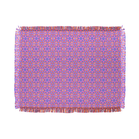 Kaleiope Studio Vibrant Ornate Tiling Pattern Throw Blanket