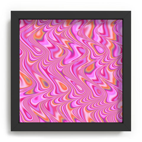 Kaleiope Studio Vibrant Pink Waves Recessed Framing Square