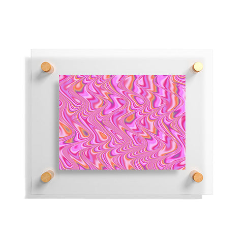 Kaleiope Studio Vibrant Pink Waves Floating Acrylic Print
