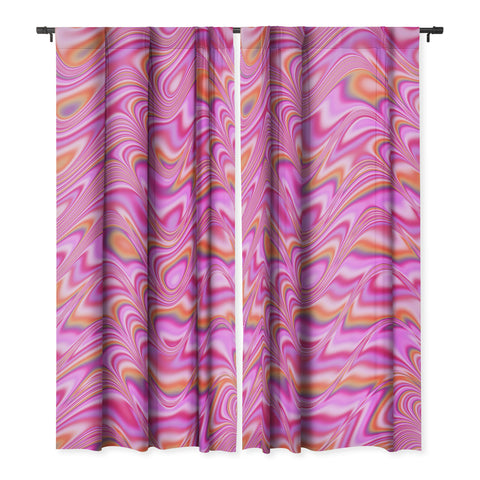 Kaleiope Studio Vibrant Pink Waves Blackout Non Repeat