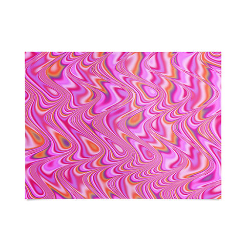 Kaleiope Studio Vibrant Pink Waves Poster