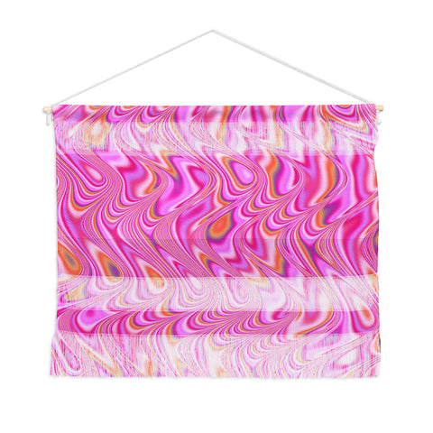 Kaleiope Studio Vibrant Pink Waves Wall Hanging Landscape